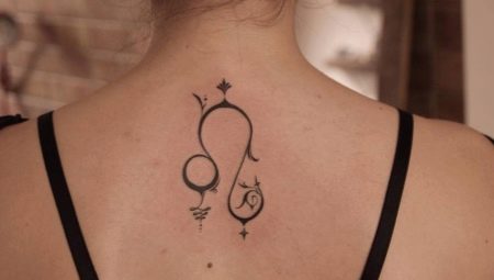 Tatuagem na forma do signo do zodíaco Leão: esboços e significados
