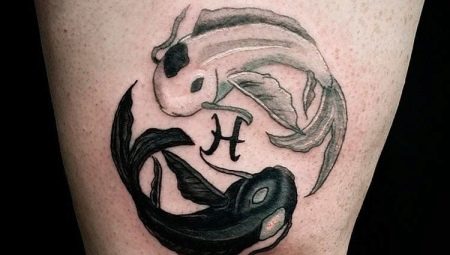 Pisces zodiac sign tattoo