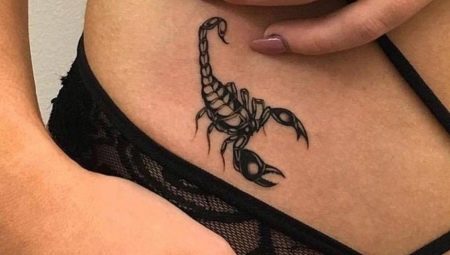 Skorpiona zodiaka zīmes tetovējums