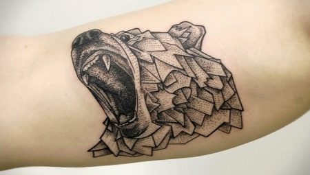 Tatuagem de animal geométrica