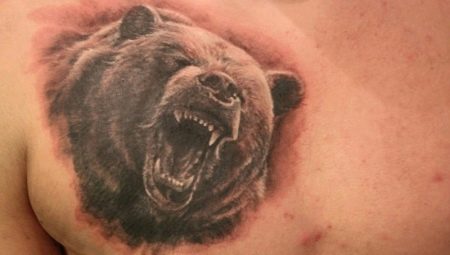Tatuaż z uśmiechem niedźwiedzia