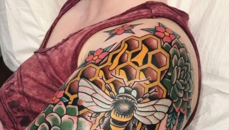 Татуировка с пчелна пита