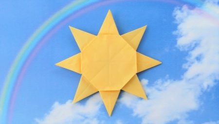 Pilihan penciptaan matahari origami