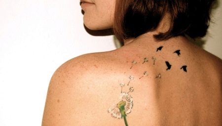 Totul despre tatuaj Papadie cu păsări
