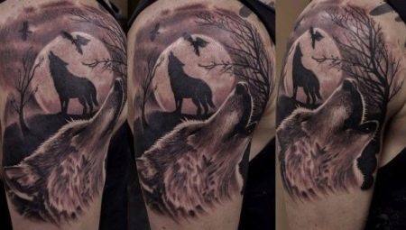Todo sobre el tatuaje Lobo aúlla a la luna