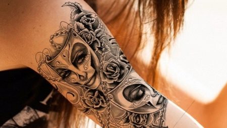 Significato e schizzi di maschere per tatuaggi