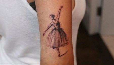 O significado e os esboços de uma tatuagem de bailarina