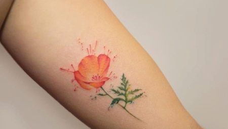 Mák tetoválás jelentése és vázlatok