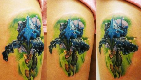 The meaning of an iris tattoo and options for its sketches