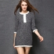 Tweed šaty - elegantní obchodní vzhled