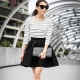 Skirts with opposite pleats