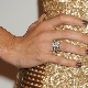 Which finger is the engagement ring on?
