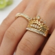 Crown wedding rings