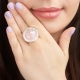Rózsakvarc gyűrű