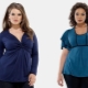 Σχέδια μπλούζες για παχύσαρκες γυναίκες