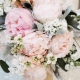 Sejambak pengantin bunga ros peony