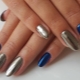 Metallic manicure colors and design options