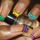 French manicure colorata