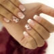 French manicure met patroon