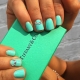 Ideeën voor manicure in Tiffany-stijl