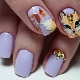 Ideas for an unusual design of manicure with a fox