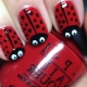 How to make a beautiful manicure with a ladybug on your nails?