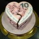 How to choose and decorate a cake for a 10th wedding anniversary?