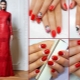 Маникюр под червена рокля: опции и избор на дизайн