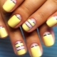 Trend fesyen manicure dalam nada kuning