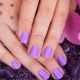 Delicate lila manicure: interessante ideeën en ontwerpopties
