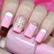 Idee originali per la manicure bianca e rosa