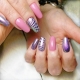 Pink-purple manicure - aesthetics at pagkakaisa