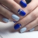 Manicure biru-biru: idea dan trend fesyen