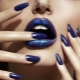 Blauwe manicure: ontwerpdetails en mode-ideeën
