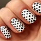 Idea reka bentuk manicure polka dot yang bergaya
