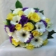 Gerbera wedding bouquet is the perfect complement to the bride's look
