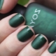 Green matte manicure: mga tampok ng disenyo at iba't ibang mga estilo