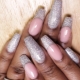French manicure glitter: idee ed esempi di design alla moda
