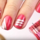 Ideas and ways to create a manicure design with tape