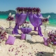 Interesting ideas for decorating a wedding in lilac color