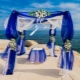 Mavi bir düğün nasıl dekore edilir?