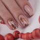 Modny jesienny projekt manicure hybrydowego