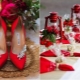 Empfehlungen für die Dekoration von Hochzeiten in Rot