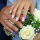 Wedding manicure na may gel polish