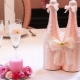 Décorer des bouteilles pour un mariage: moyens et exemples intéressants