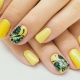 Kenmerken van gele manicure op korte nagels