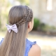 Einfache und schöne Frisuren für Mädchen in 5 Minuten zur Schule
