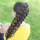 Long hair braids