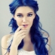 Zilas matu krāsas: kas tās ir un kas tās ir?