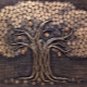 Gör-det-själv-bild pengaträd gjord av mynt